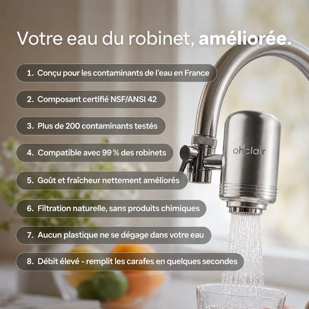 Système de Filtration pour Robinet Ohclair