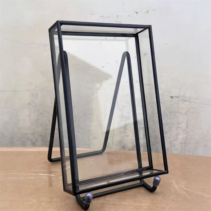 Terrarium cadre en verre 12 × 17 cm avec support