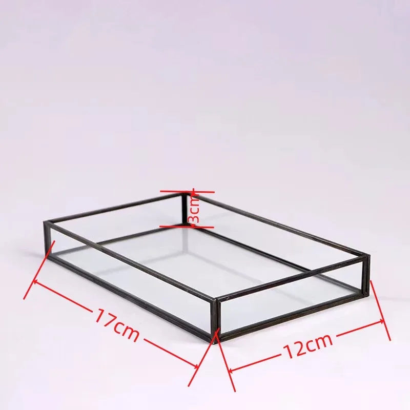 Terrarium cadre en verre 12 × 17 cm avec support