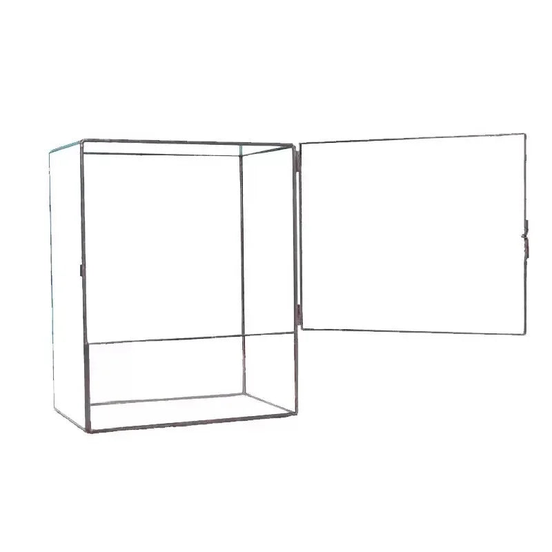 Terrarium cube en verre 20 × 13 × 25 cm avec porte