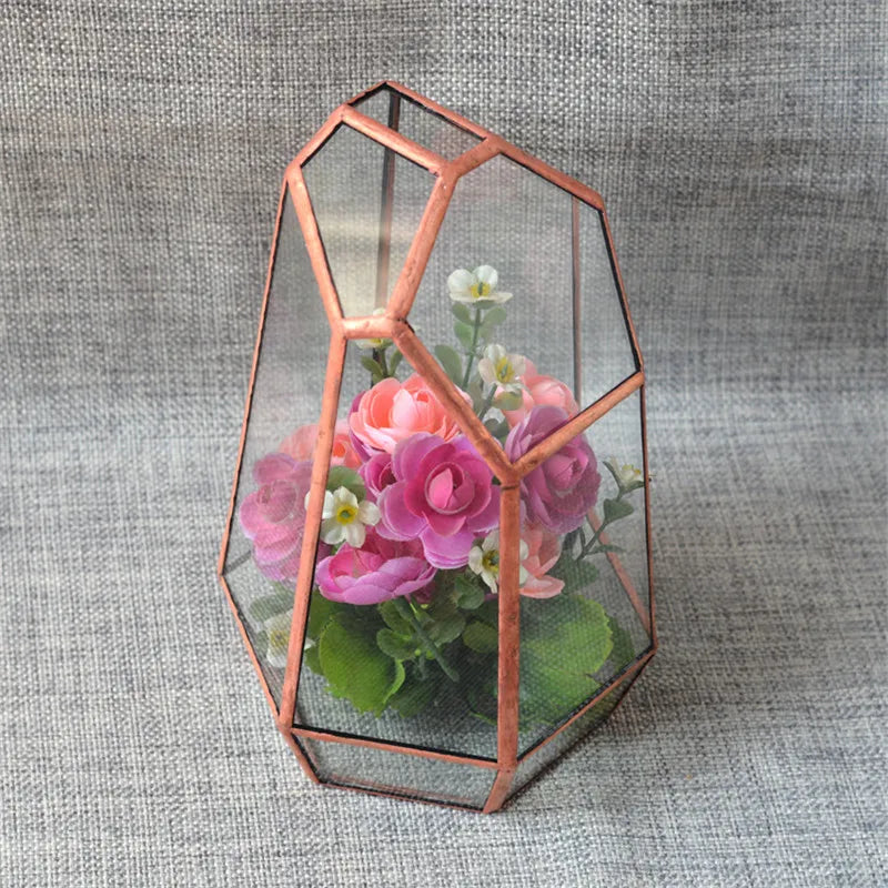 Terrarium quartz en verre pour plantes et micro-paysages